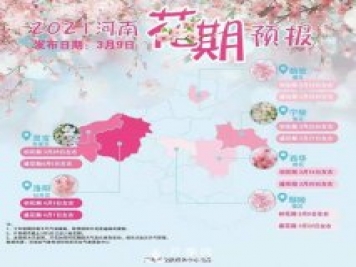 河南省气象局发布花期地图 洛阳牡丹花4月3日进入初花期